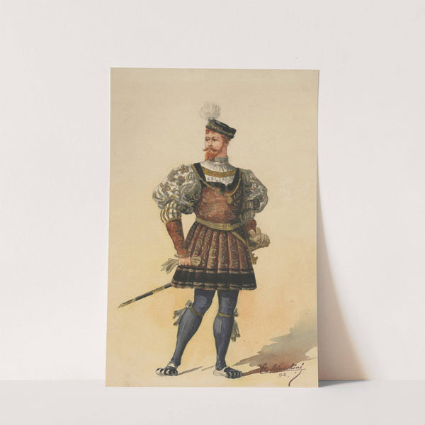 Historical costumes Pl.13 (1892) by Charles Bianchini