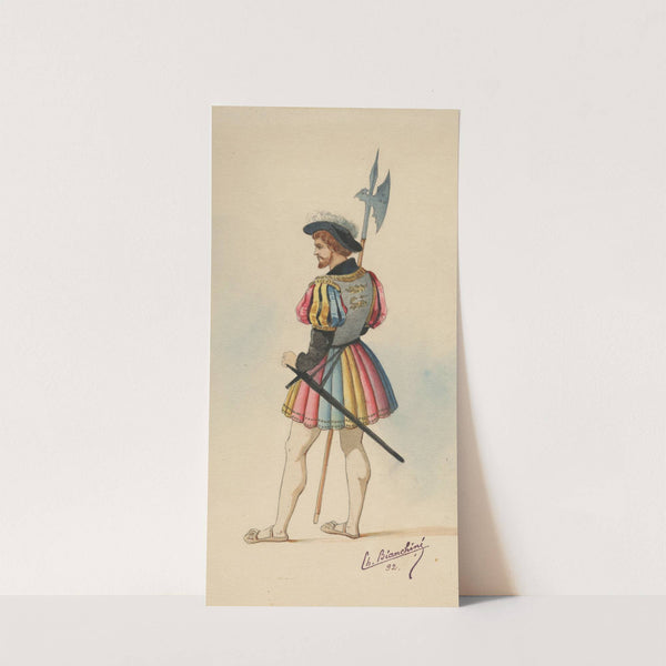 Historical costumes Pl.23 (1892) by Charles Bianchini