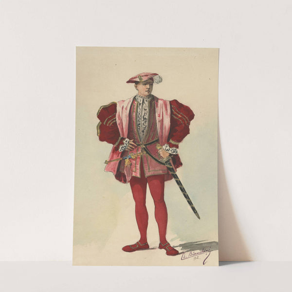 Historical costumes Pl.45 (1892) by Charles Bianchini