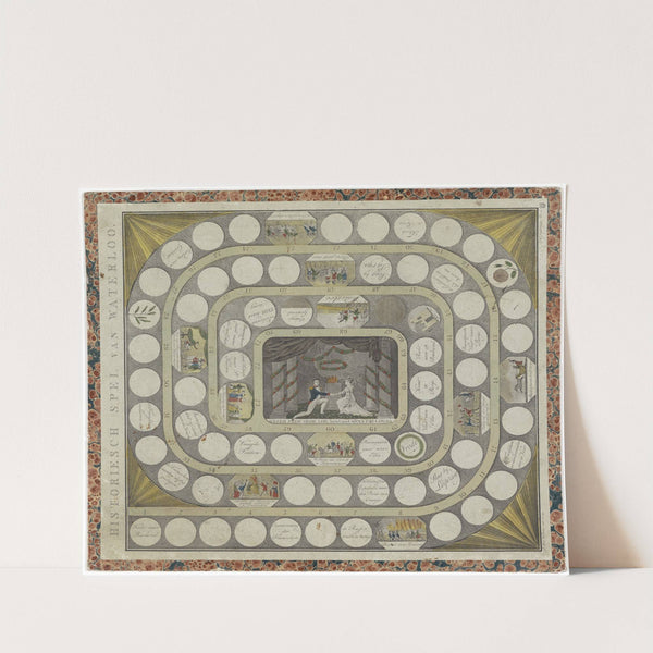 Historisch spel van Waterloo by J.B.D. Wibmer