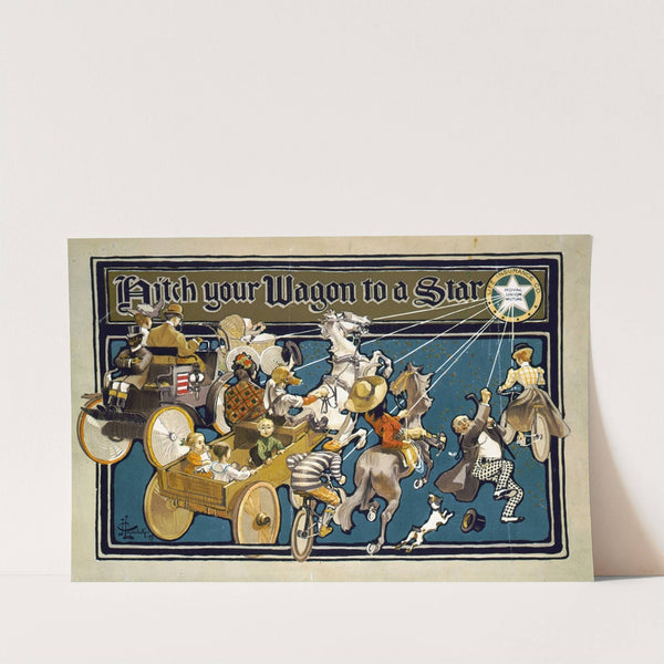 Hitch your wagon to a star (1898) by Joseph Christian Leyendecker