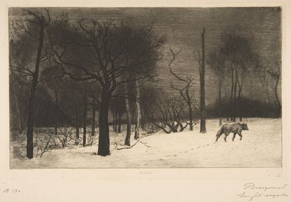 Hiver (Le Loup dans la neige) (1864)