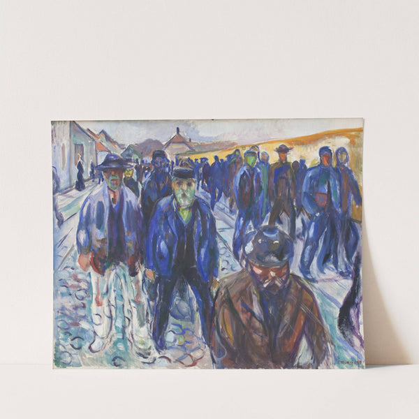 Hjemvendende arbejdere (1914) by Edvard Munch
