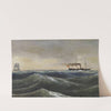 Hjuldamperen Christian D. VIII (1845) by Anton Melbye