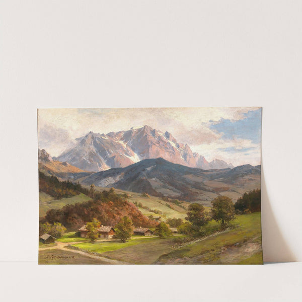 Hochkönig vom Almdorf aus by Franz Kulstrunk