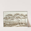 Hoge bomen in Spaans landschap by Otto Howen