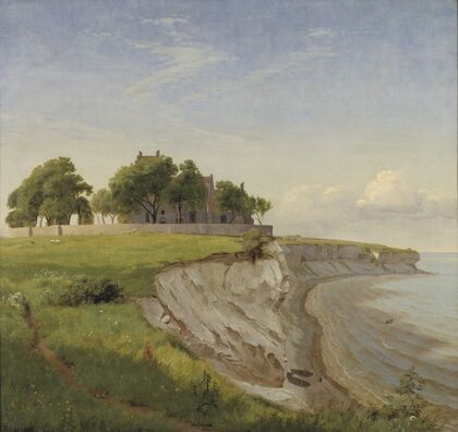 Højerup Church on the Cliffs of Stevns, Zealand (1841 - 1842)