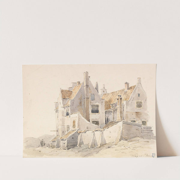 Holländische Häuser (Ca. 1850-60) by Johann Wagner-Deines