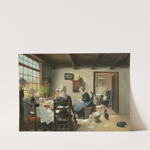 Holländische Nähstube by Fritz von Uhde