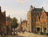 Holländische Stadtansicht im Sommer