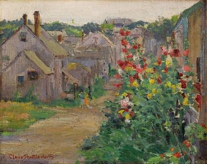 Hollyhocks