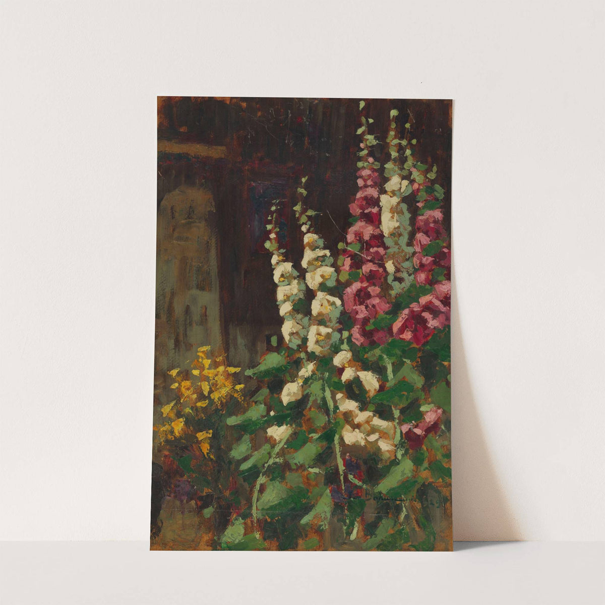Hollyhocks in the Sun (1929) by Jan Bohuszewicz