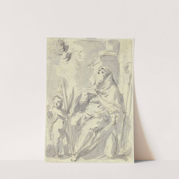 Holy bishop by Gaspare Diziani