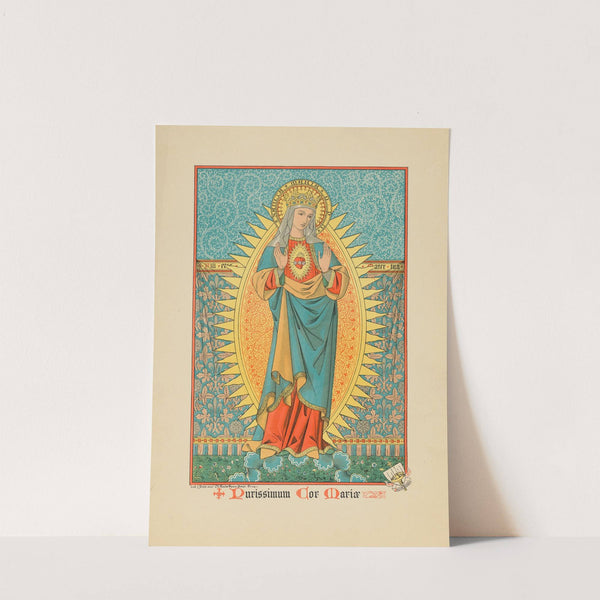 Holy card of Maria (1864- 1871) by Jacques Petyt