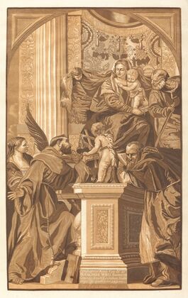 Holy Family and Four Saints (after Paola Veronese) (1745)