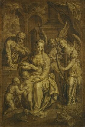 Holy Family With Angels