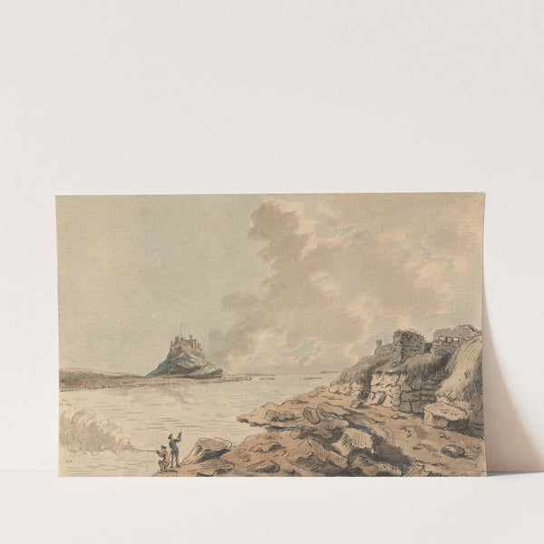 Holy Island and Castle, Northumberland by Capt. Francis Grose