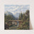 Holzbrücke über einem Gebirgsbach by Edmund Höd