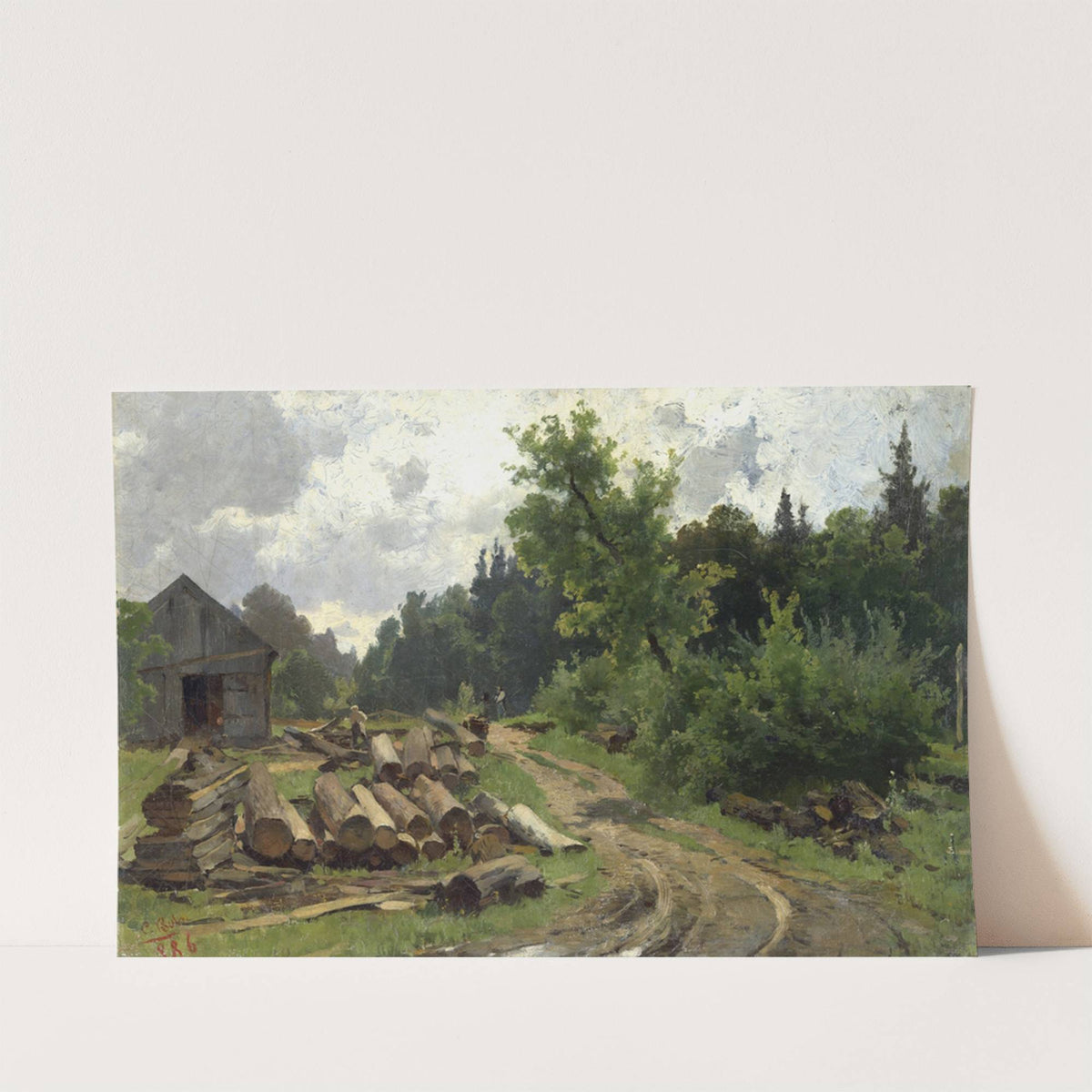 Holzlagerplatz by Carl Bolze