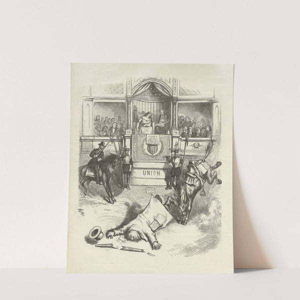 Home-stretched (1872) by Thomas Nast