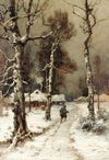 Homeward Bound through a Wintry Forest
