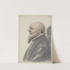Homme âgé barbu, au crâne dégarni, portant une fraise, vu de profil à gauche by Nicolas Lagneau