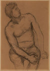 Homme assis nu, de face