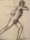Homme brandissant un sabre
