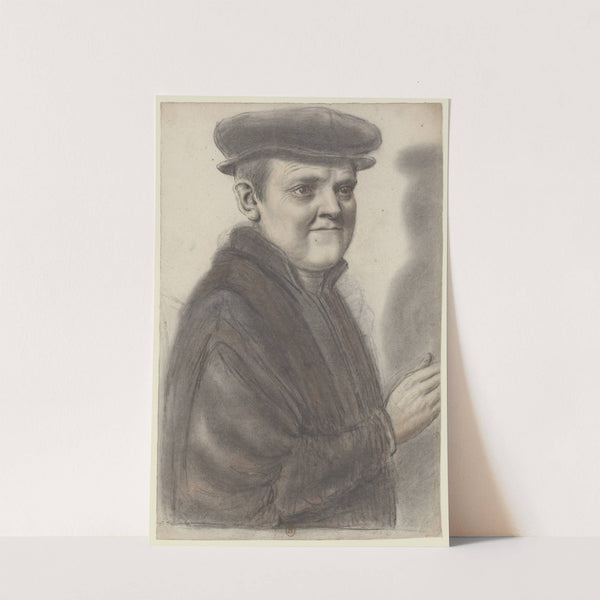 Homme coiffé d’une toque, levant le bras droit, vu de trois quarts à droite by Nicolas Lagneau
