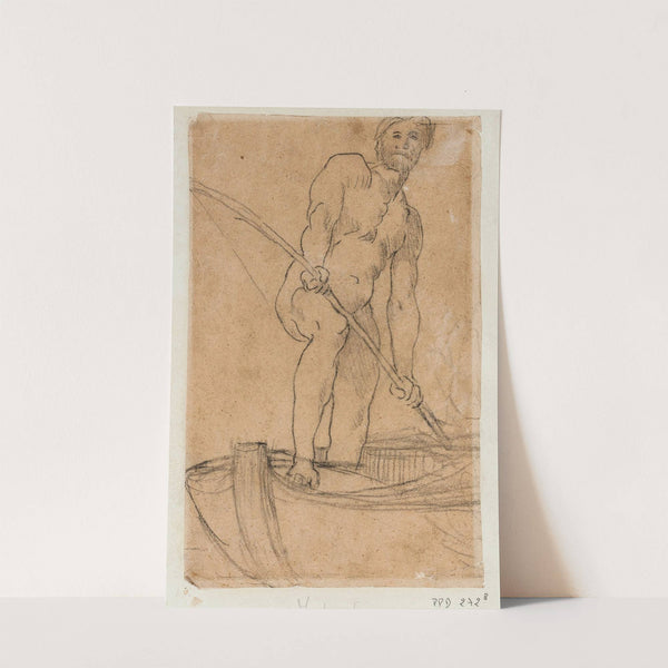 Homme debout dans une barque by Pierre Puvis de Chavannes