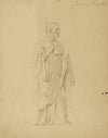 Homme drapé de profil à droite