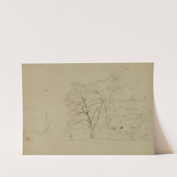 Homme et femme dans un paysage by Jean-Achille Benouville