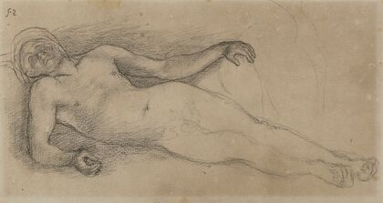 Homme nu allongé (1870-1874)