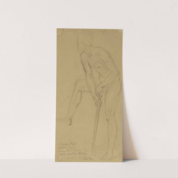 Homme nu debout by Paul-Jacques-Aimé Baudry