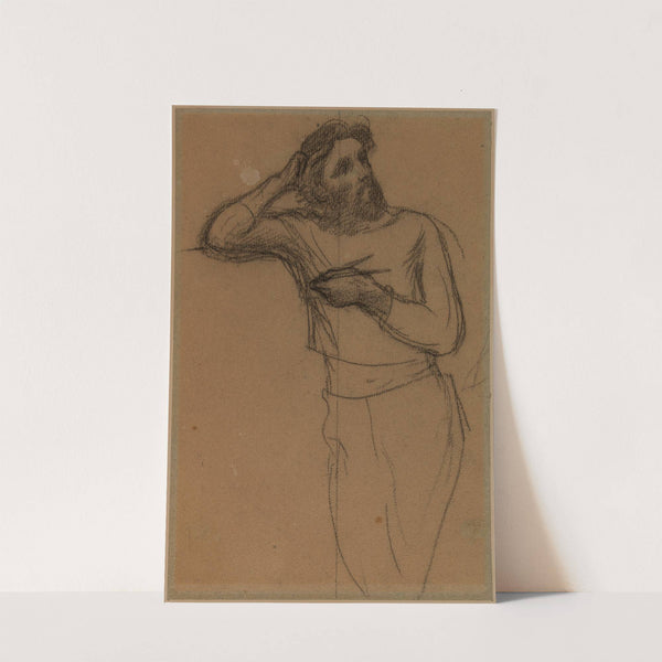 Homme vêtu de face, vu jusqu&#039;aux genoux by Pierre Puvis de Chavannes