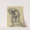 Homme vu de dos incliné vers la gauche by Pierre Puvis de Chavannes