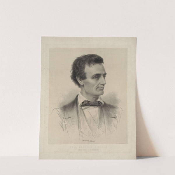 Hon. Abraham Lincoln, Republican candidate for the presidency, 1860 (1860) by John H. Bufford'''s &amp; Sons