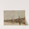 Honfleur, Le Port, Le Matin (circa 1892-96) by Eugène Boudin