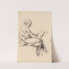 Hooded Man Reading by Sir Joshua Reynolds