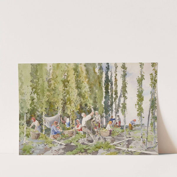 Hop picking (1884) by Julian Falat