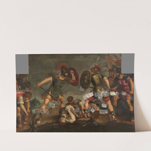 Horatius Cocles at the Pons Sublicius by Hieronymus Francken II