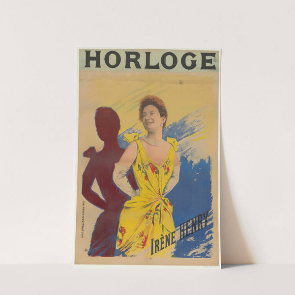 Horloge. Irène Henry (1895) by Lith. G. Bataille