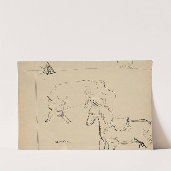 Horse and Bull by Cyprián Majerník