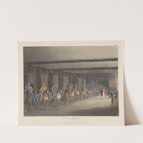 Horse Armoury, Tower of London (1809) by Thomas Rowlandson