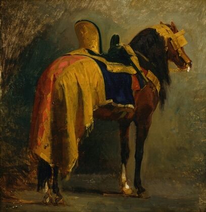 Horse caparisoned