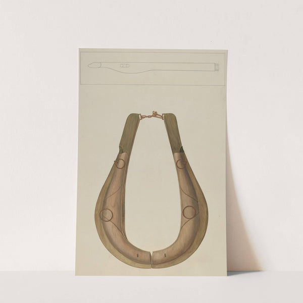 Horse Collar and Hame (c. 1938) by Wilbur M Rice