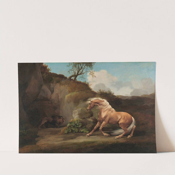 Horse Frightened by a Lion (between 1762 and 1768) by George Stubbs