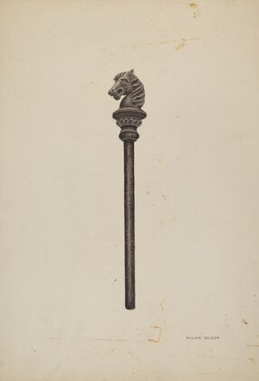Horse Head Hitching Post