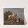 Horse in the meadow by Wouterus Verschuur
