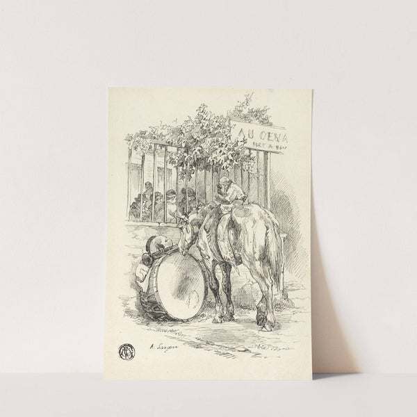 Horse with Monkey on Back by Auguste Andre Lançon